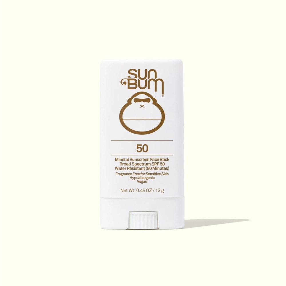 Sun Bum Mineral Sunscreen Face Stick Broad Spectrum SPF 50 Water Resistant